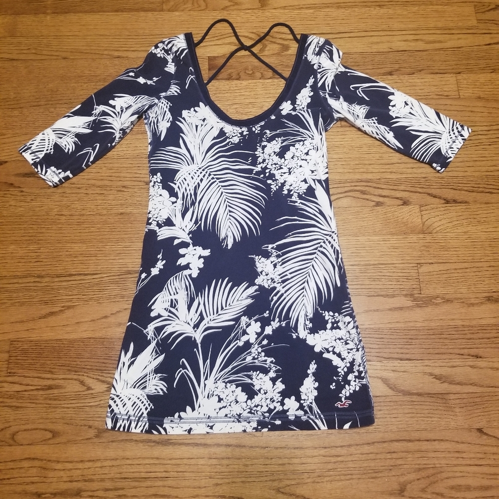 Hollister tropical print mini dress